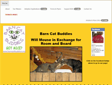 Tablet Screenshot of barncatbuddies.org